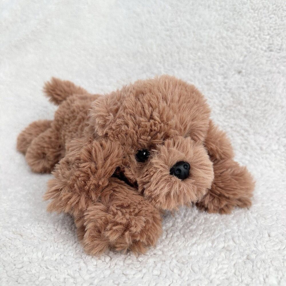 FAO Schwarz Lying Goldendoodle Plush Puppy Dog Stuffed Animal 10” 2024